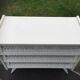 Vintage lacquered chest of drawers grey white