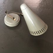 Bauhaus wall lamp in grey metal