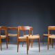 Chaises modèle 75 par Niels O. Møller pour JL Mollers Møbelfabrik, 1950