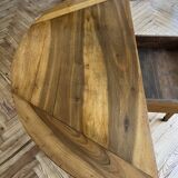 Directoire half-moon walnut dining table