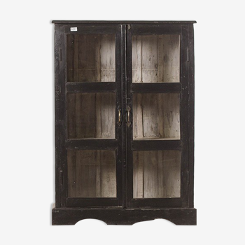 Black window cabinet