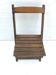 Old folding chair child in wood