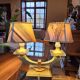 Art Deco desk lamp in the style of Adnet