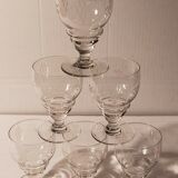 PRODUCT POP UP CHRISTMAS 2020 Six glasses with antique engraved feet