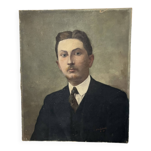 Huile sur toile, portrait