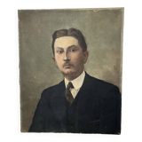 Oil on canvas, portrait of a man.