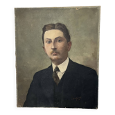 Oil on canvas, portrait of a man.