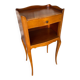 Antique nightstand louis xv style wood drawer + vintage case