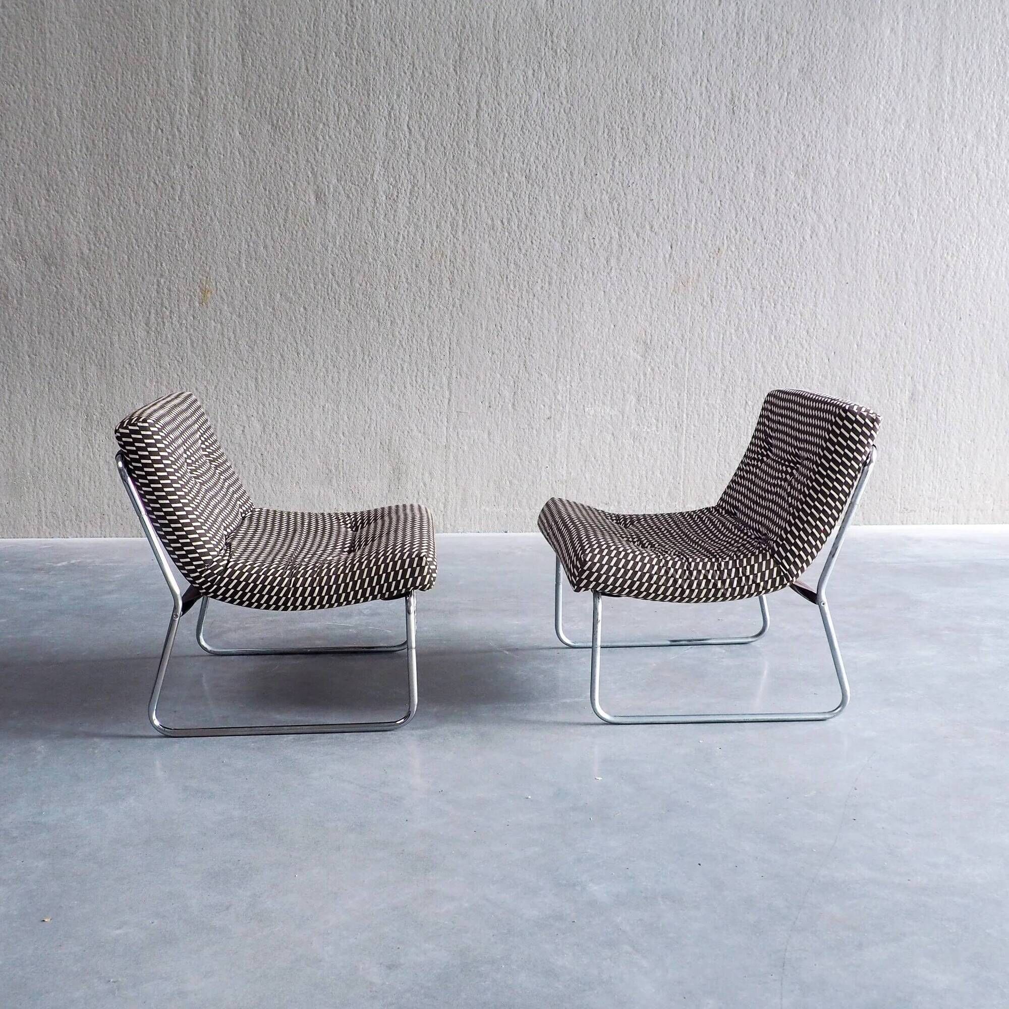 Mid-century modular lounge chairs