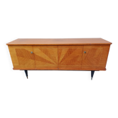Buffet enfilade bois massif laqué