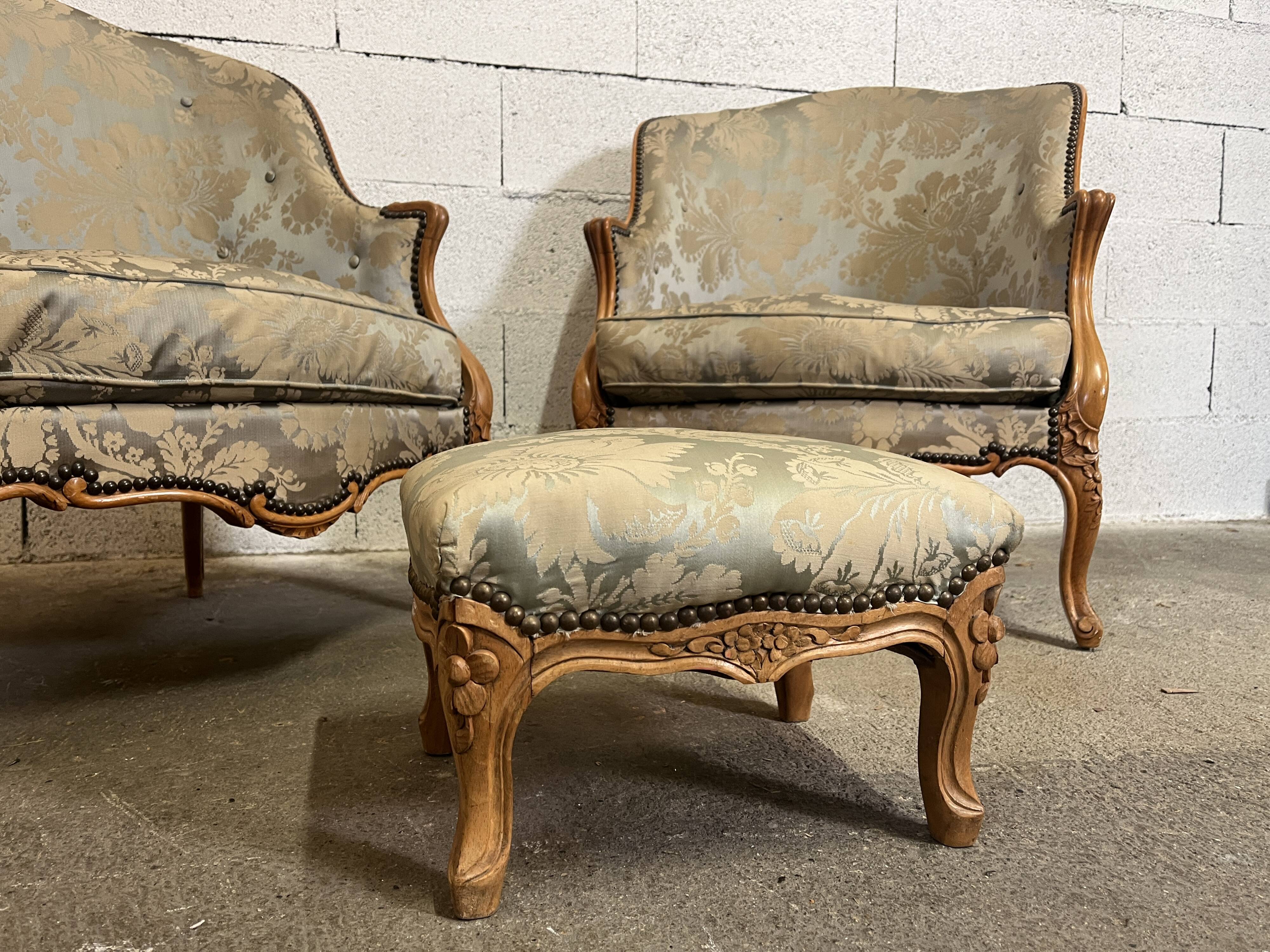 Pair of Louis XV armchairs