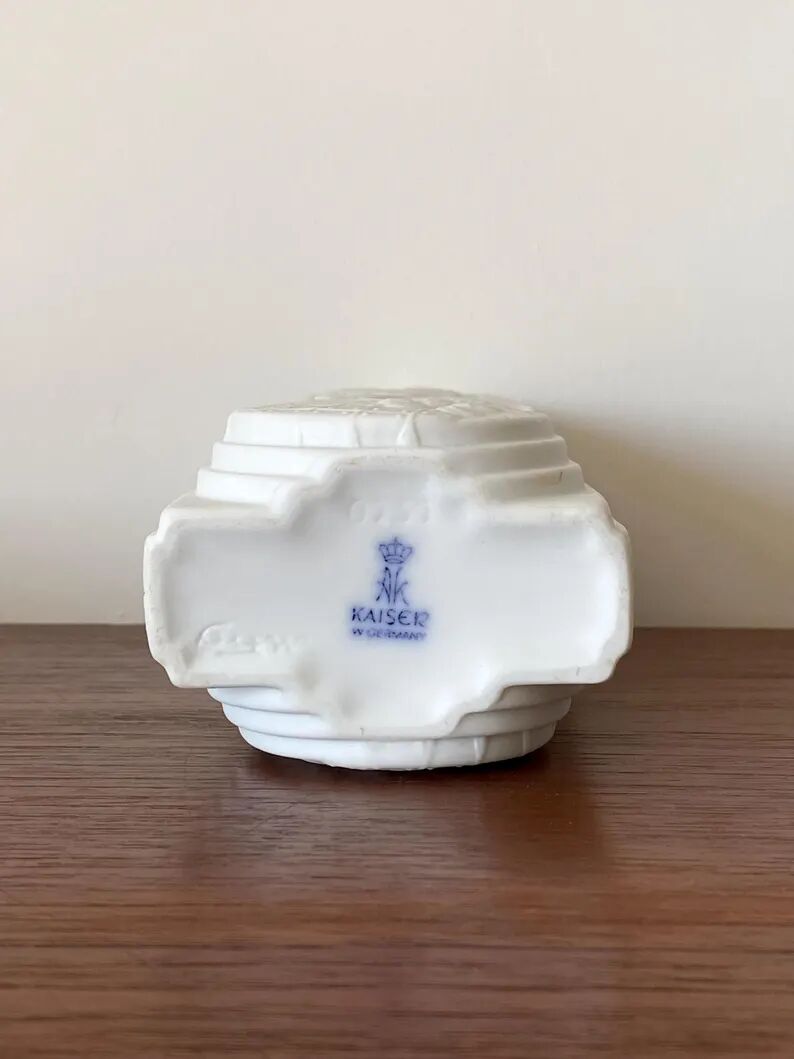 White porcelain vase by Manfred Frey for Kaiser, Germany 1960s