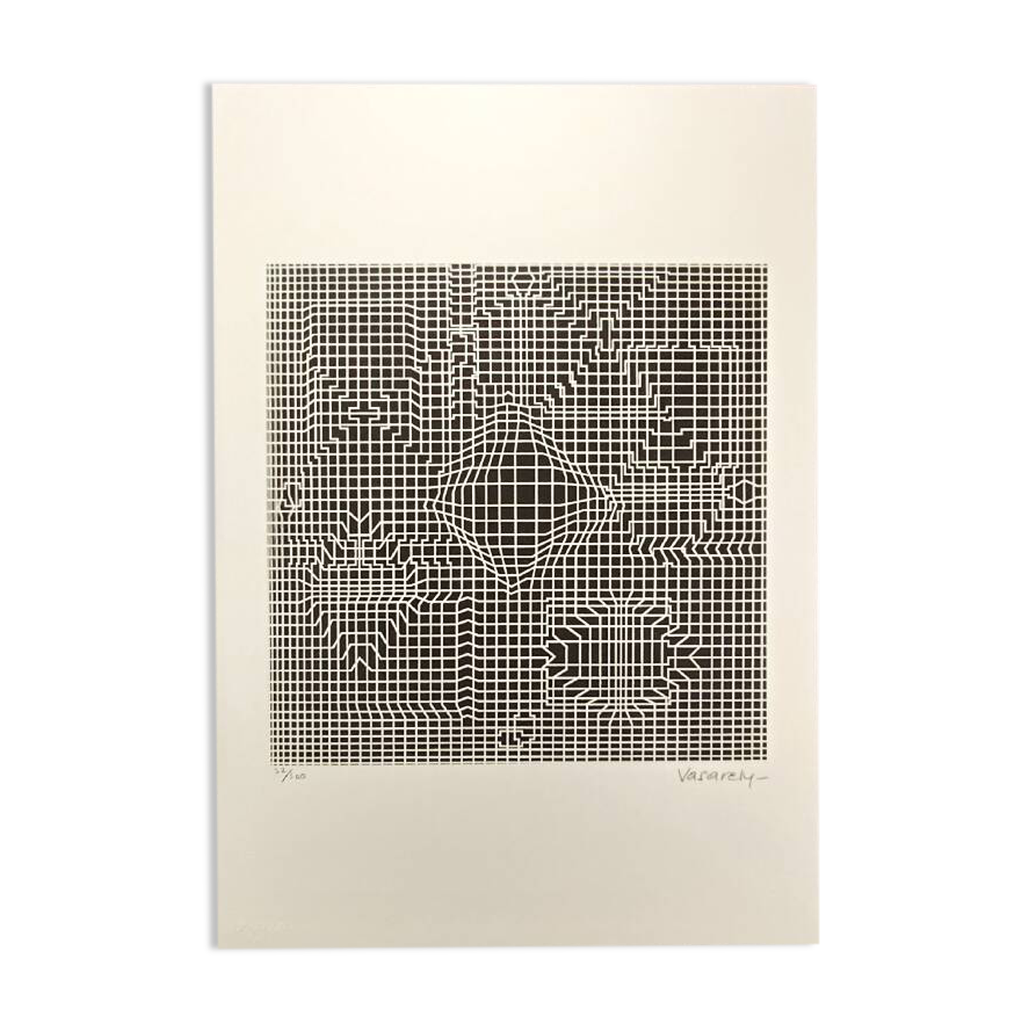 1970s Victor Vasarely Limited numbered Edition Lithograph.