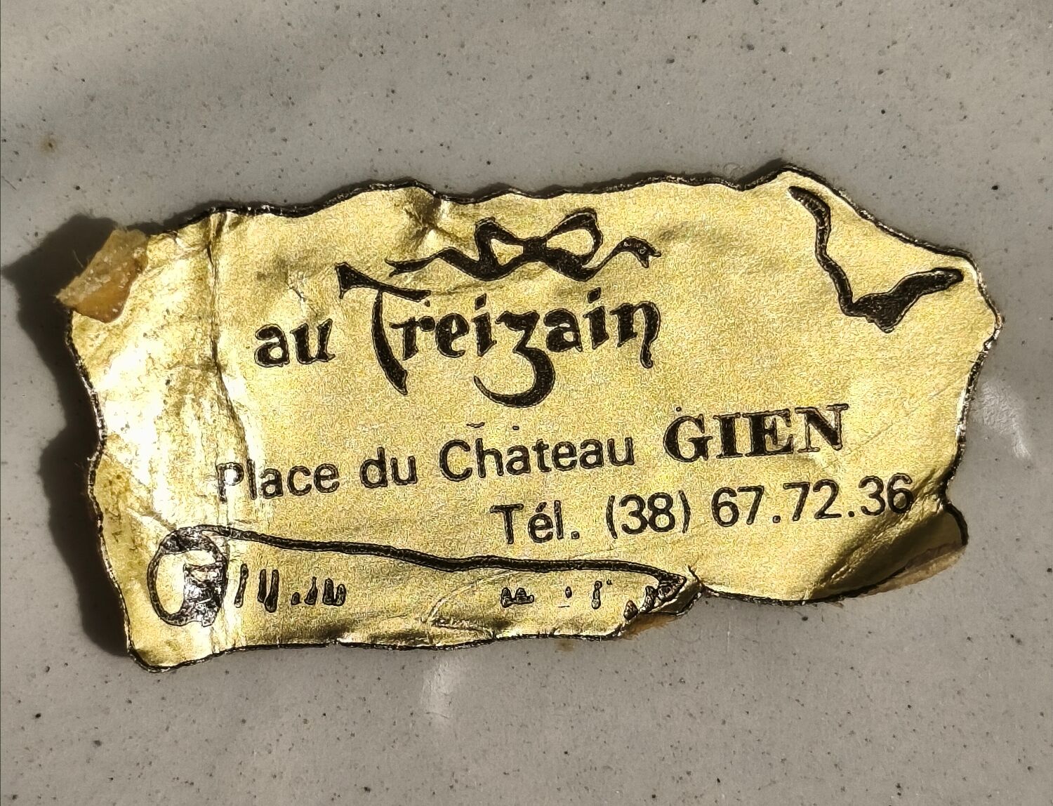 Gien mirror-coated dish