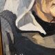 Portrait painting Breton woman with white headdress