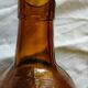 Vintage 6 sided amber bottle