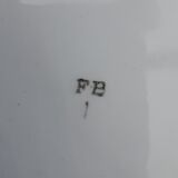 Flat oval faience of Badonviller