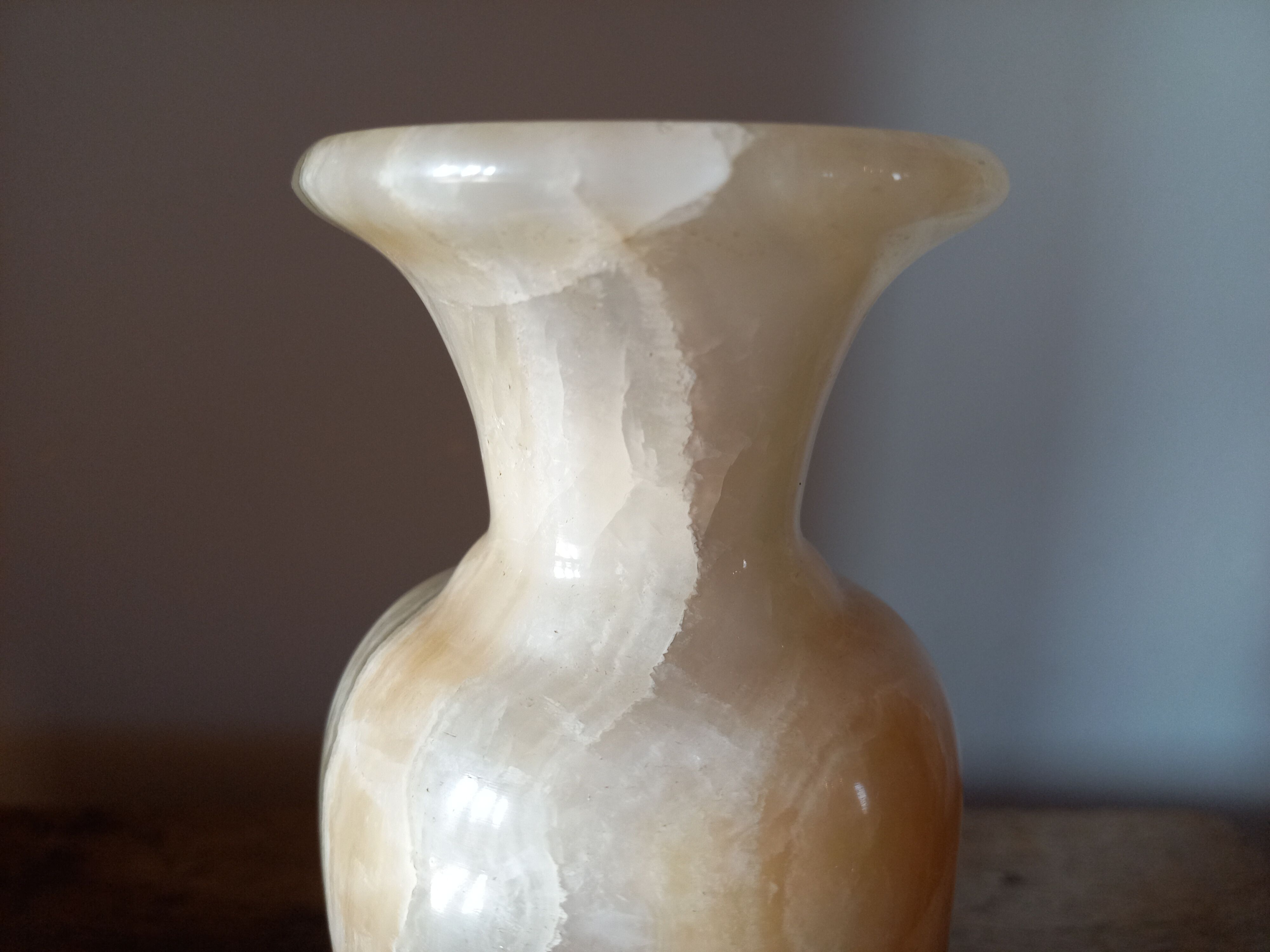 Vintage alabaster vase