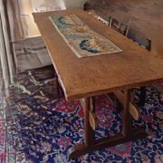 Old refectory table in solid oak, 17th–18th century