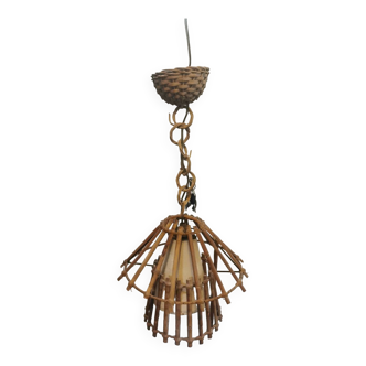 Rattan pendant light