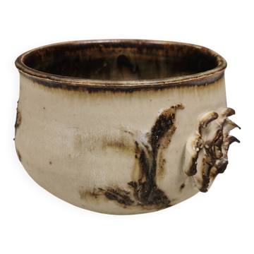 Ceramic bowl by Christina Præstgaard (CP), Denmark, 1980s.