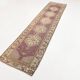 Vintage Burgundy Cream Runner Rug, 78x332Cm