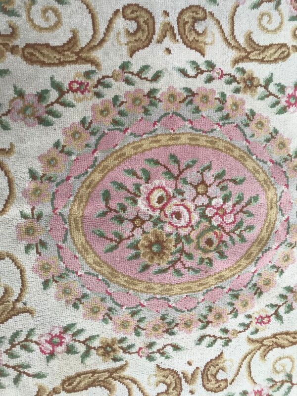 Carpet old French Aubusson knotted 175 X 256 CM
