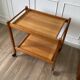 Pine serving trolley