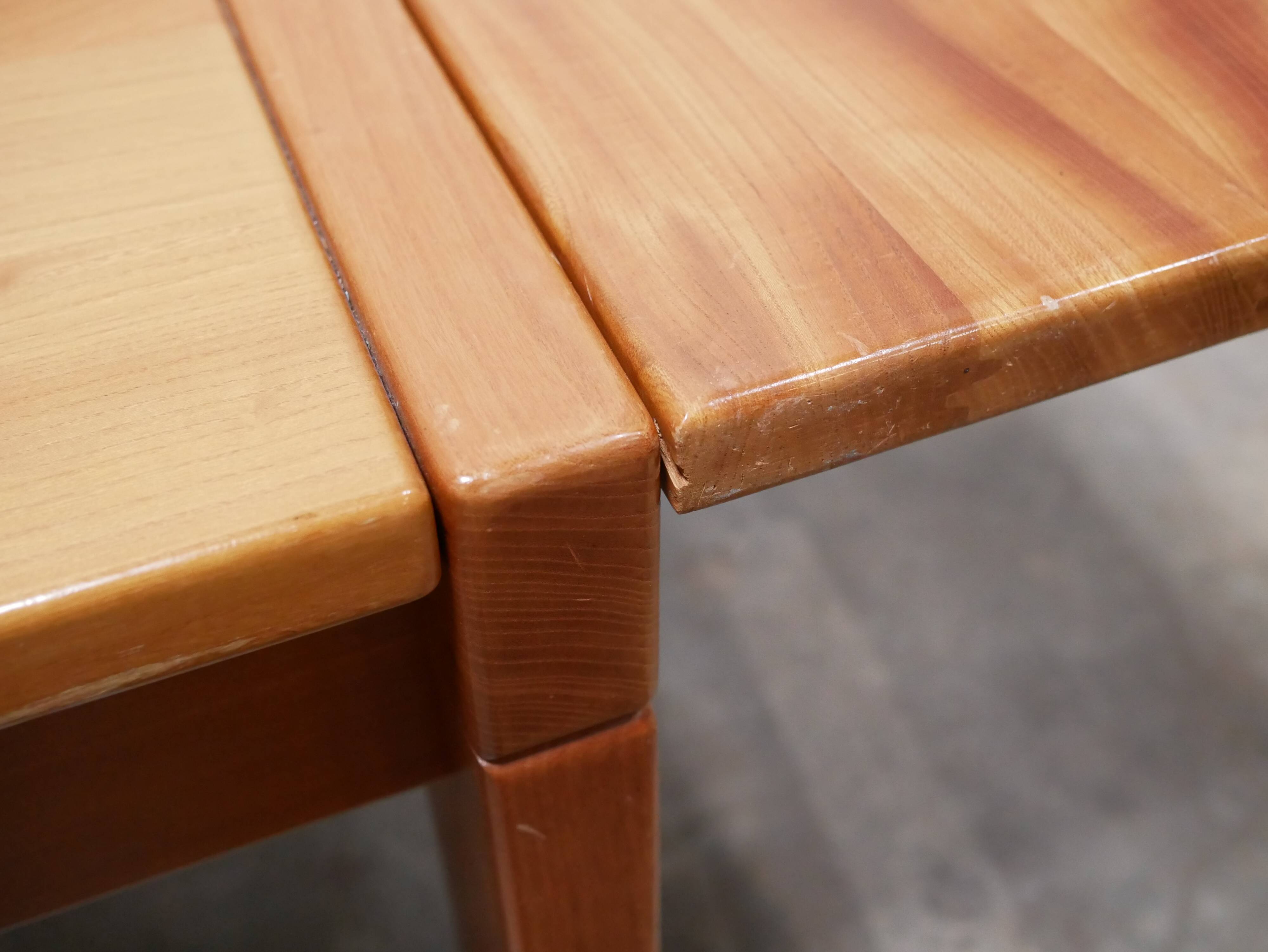 Vintage elm dining table by Maison Regain