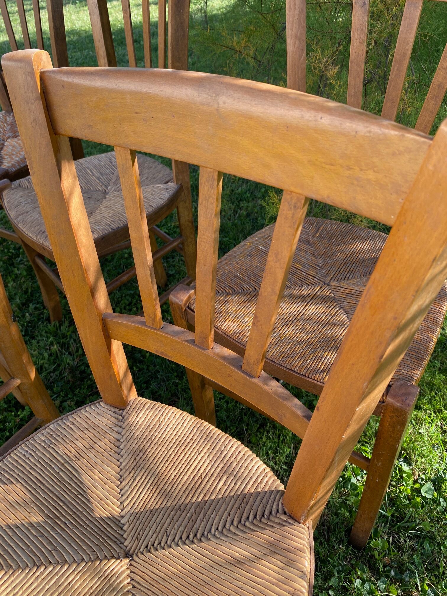 Suite six mismatched bistro chairs