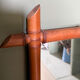 Large vintage bamboo mirror