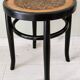 Stool in the style of Thonet made of solid wood.
