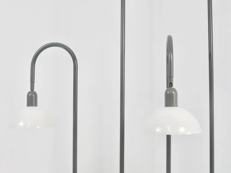 2 Postmodern 1980s Memphis Style Uplighter Floor Lamps, Torchiere, Italy, 1980s