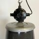 Black Enamel Industrial Lamp from Elektrosvit, 1960s