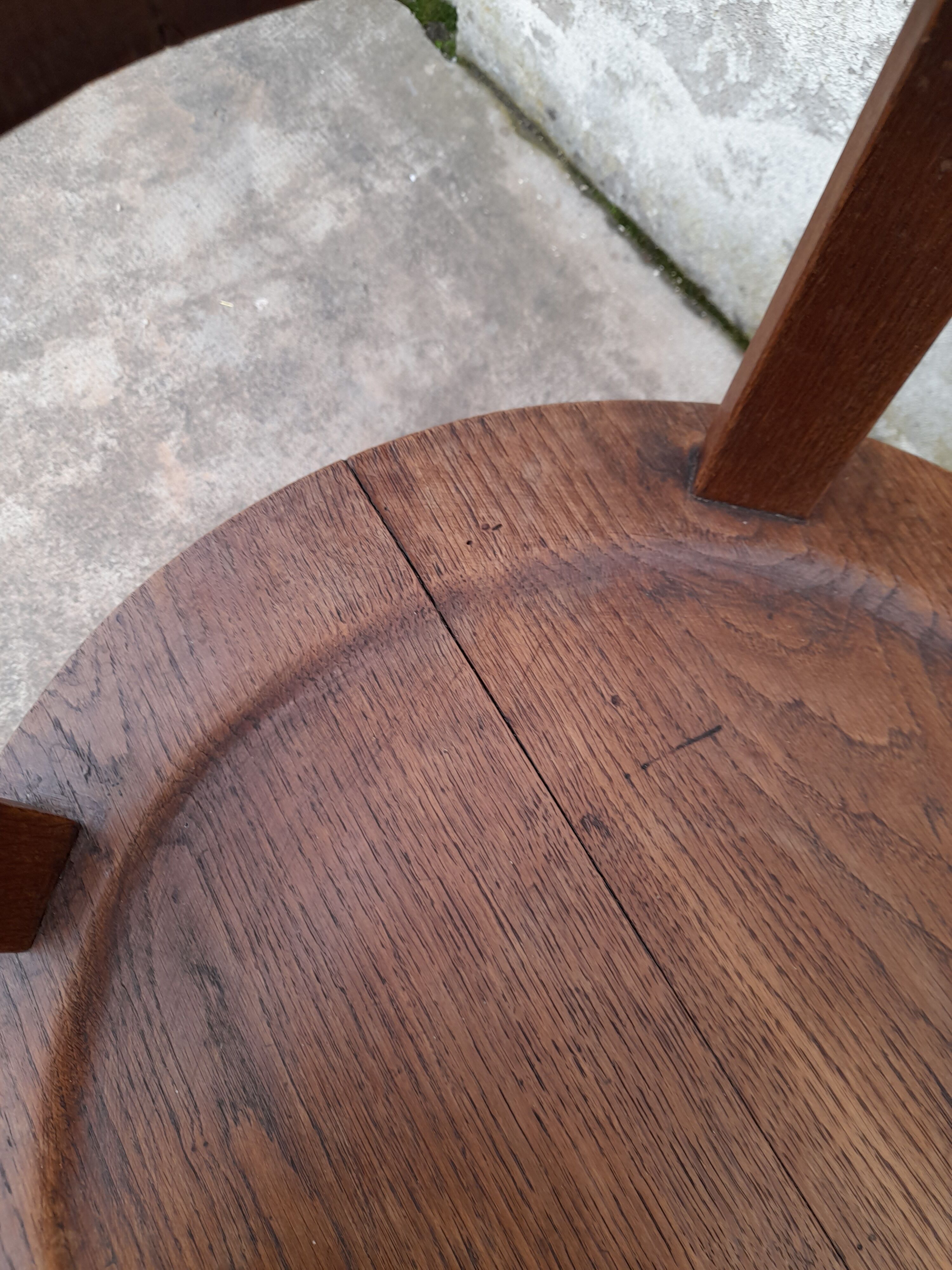 Louis Philippe oak desk chair 1900