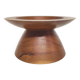 Fruit cup in vintage wooden diabolo shape
