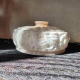 Art Deco Pink Opaline Glass Suspension Lamp Shade Rose Detail