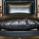 Executive office chair model 419 Arne Vodder for Sibast in hardwood and leather.