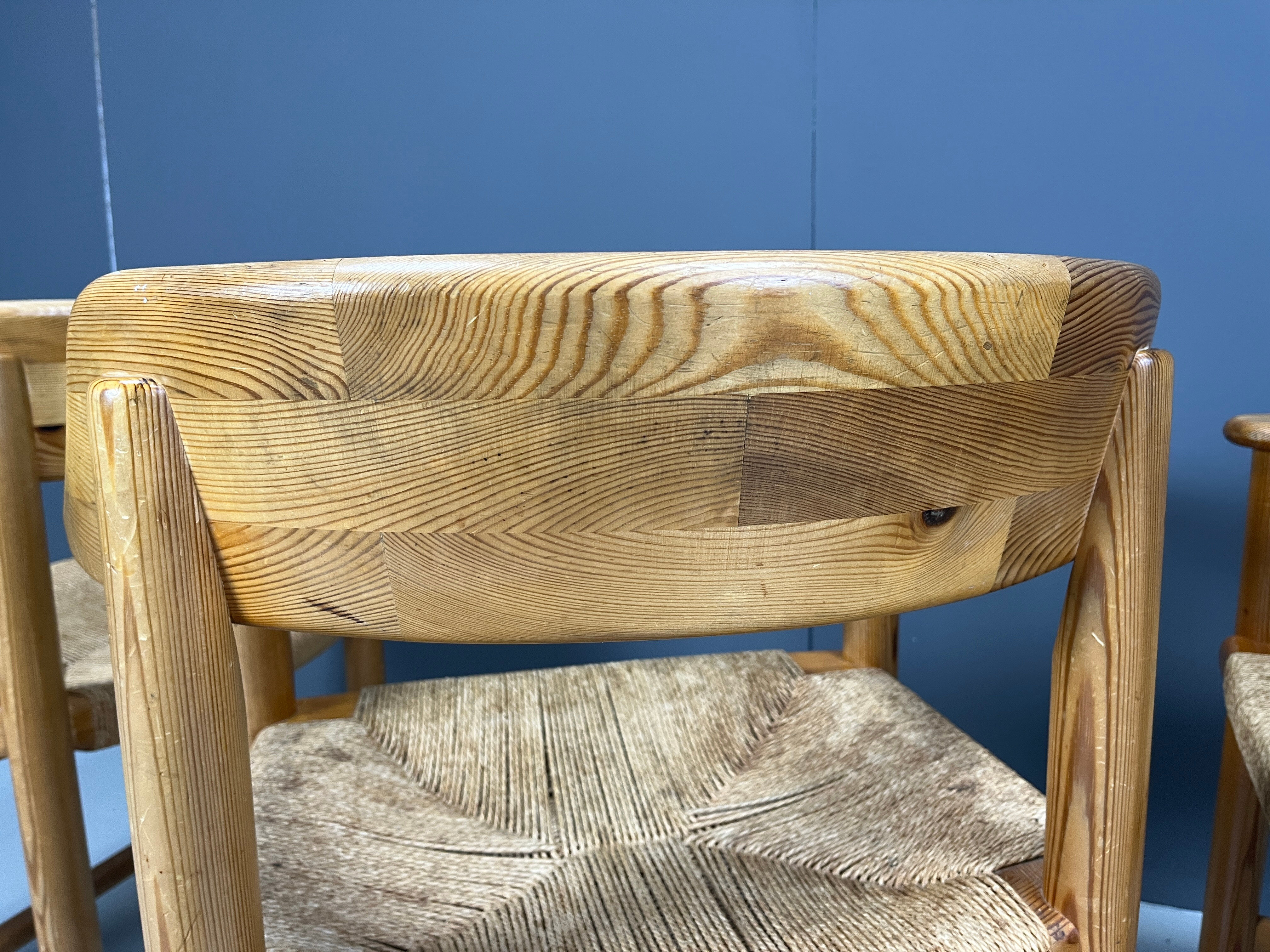 Rainer Daumiller pine wood dining chairs for Hirtshals Savvaerk - set