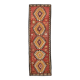 Red & Beige Oriental Vintage Kilim Runner Rug, 81x261Cm