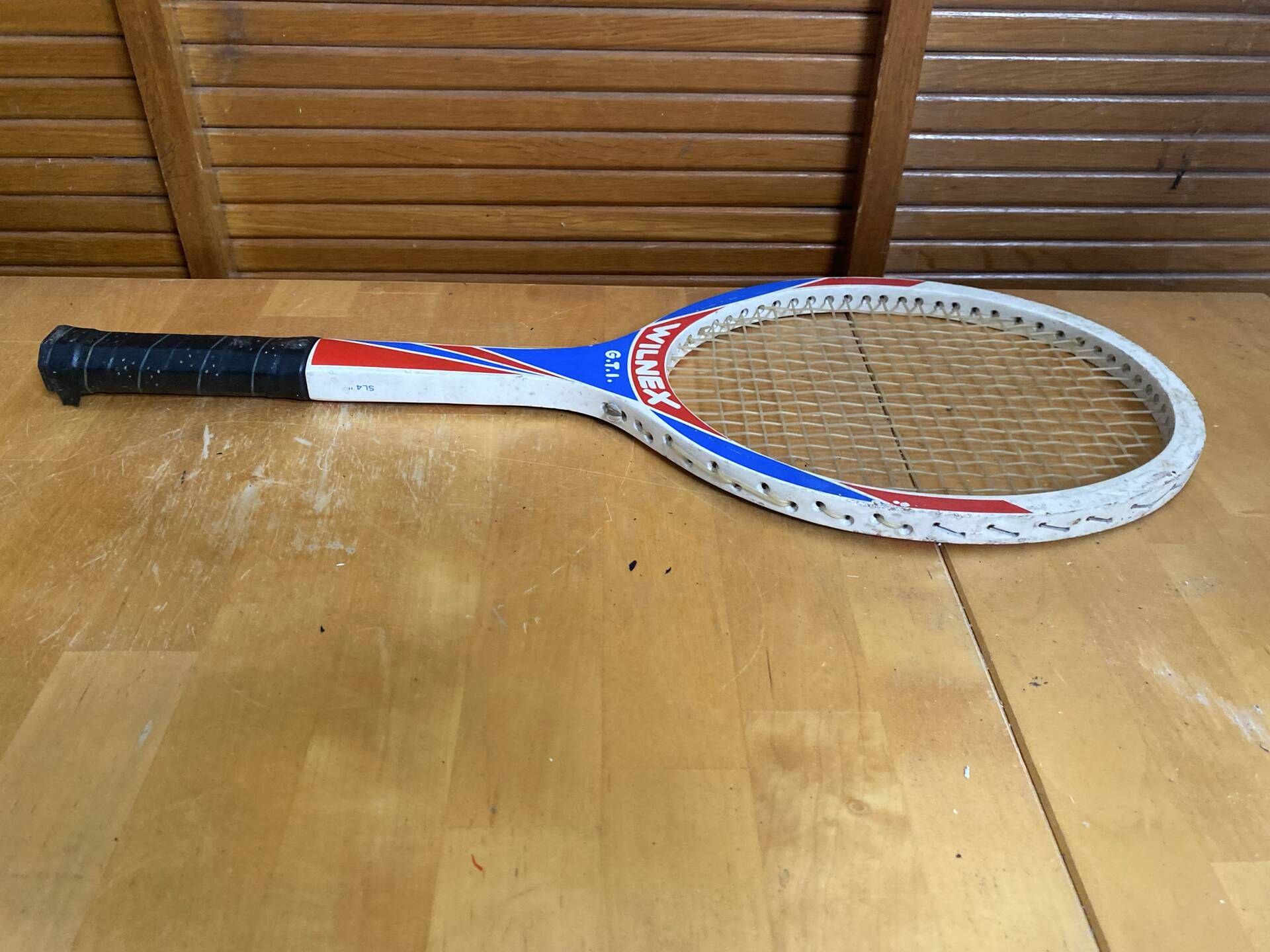 Vintage wilnex gti tennis racket wooden sports