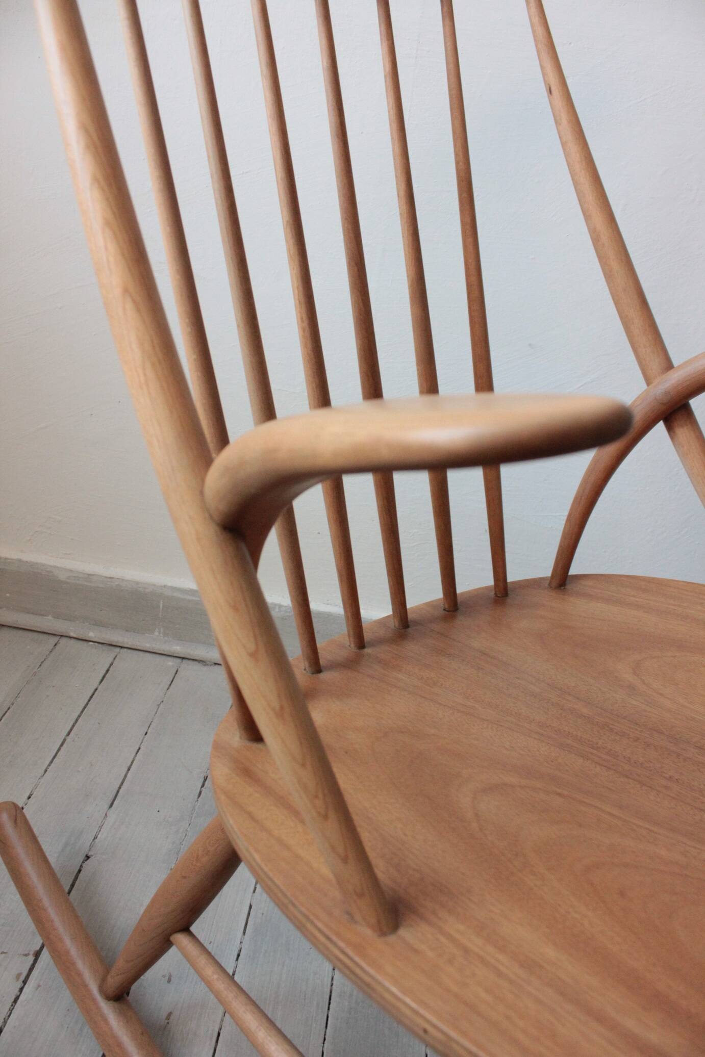 Scandinavian Rocking Chair by Illum Wikkelsø for Niels Eilersen, 1958