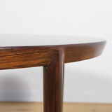 Table basse ronde en palissandre par Severin Hansen pour Haslev Møbelsnedkeri, années 1960