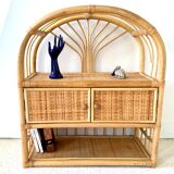 Rattan shelf