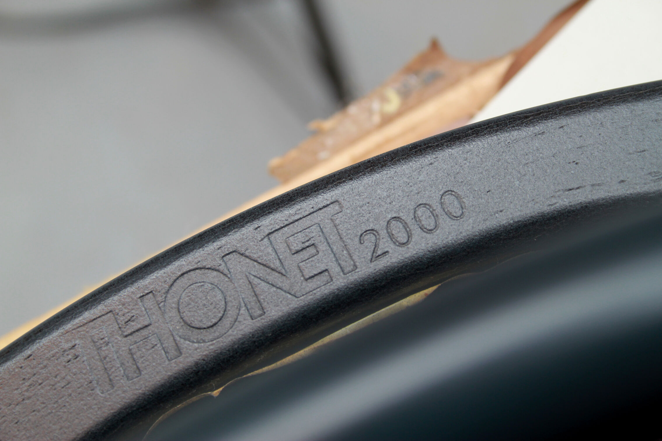 Bentwood chair No.209 Thonet in blue