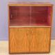 Showcase in blond walnut