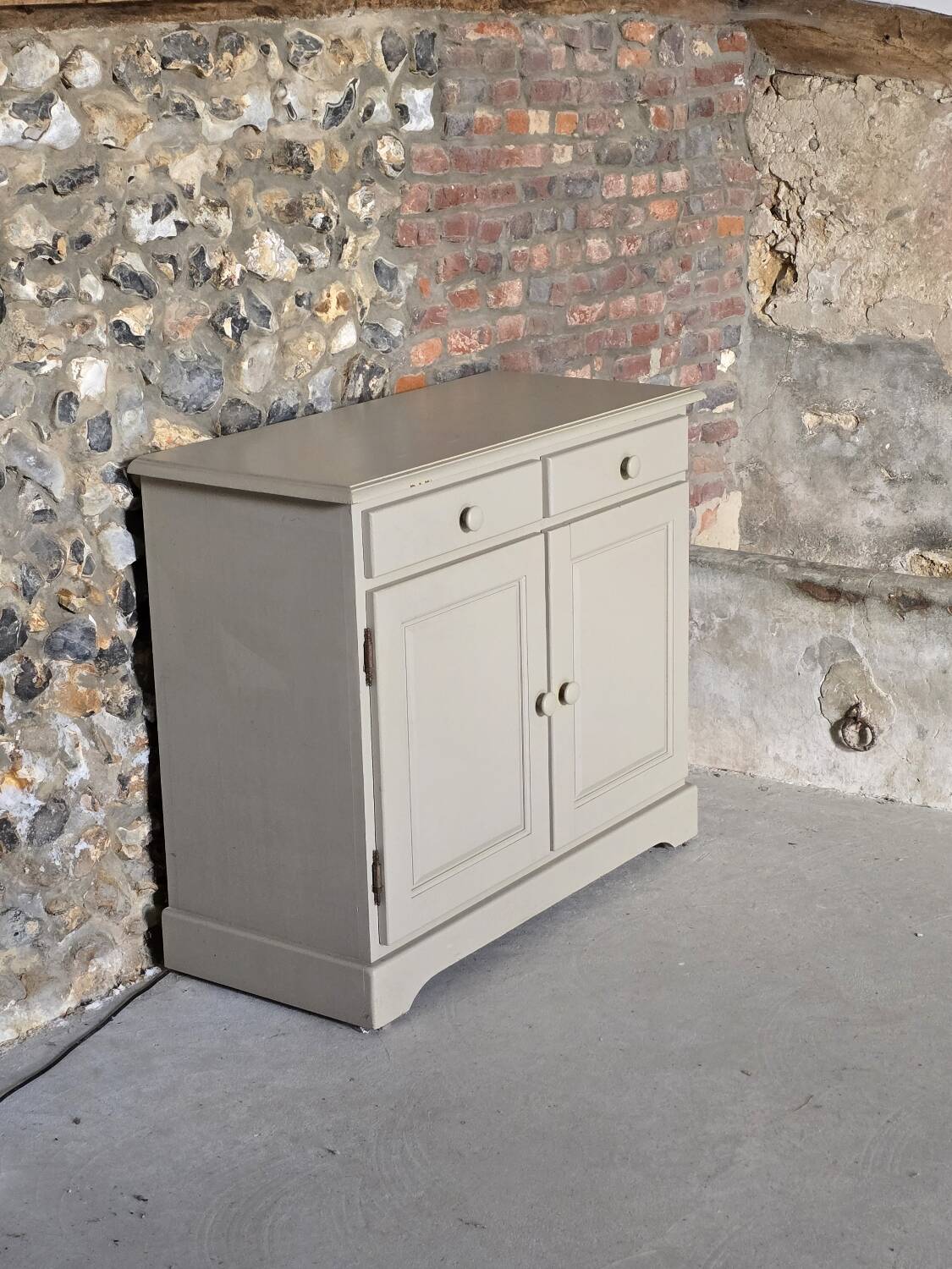 Gray pine sideboard