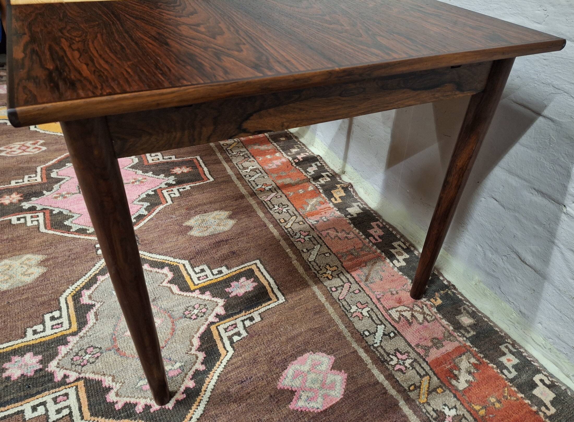 Large 10-seater rosewood dining table by Vemb Mobelfabrik, Denmark 1960s