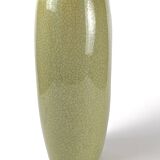 Vintage celadon enamel ceramic vase