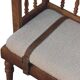 Luxury Handcrafted Rustic Chic Hallway Bench - Mango Wood,  Boucle & Buffalo Leather